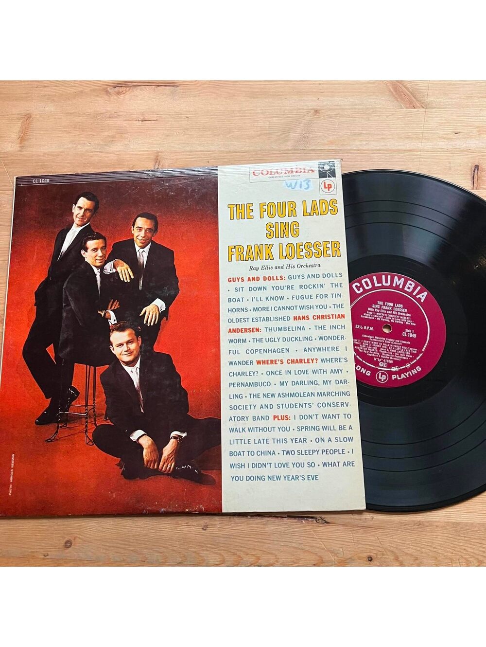 The Four Lads - The Four Lads sing Frank Loesser 33rpm VG+ VR22